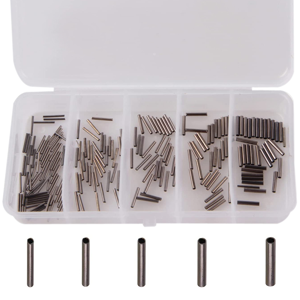 Fishing Line Box - 180 Stks/doos 0.6Mm-1.4Mm Koper Vissen Buis