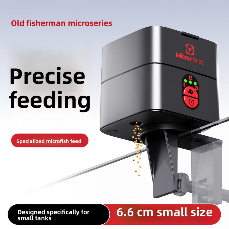 Fishing Line Dispenser - Automatische visvoederautomaat voor bureaubladaquarium – Mini