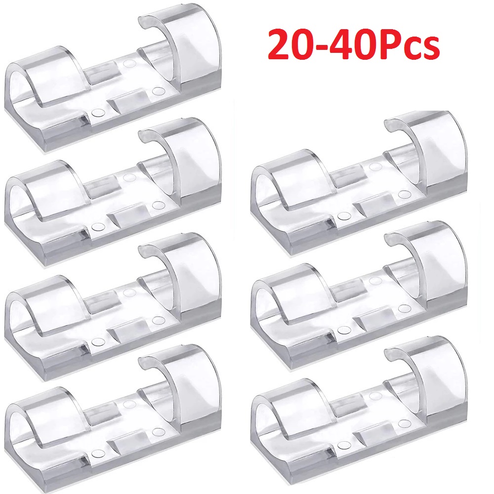 Tippet Line - 40 STKS Kabelorganizer Clips Kabelbeheer Draadmanager