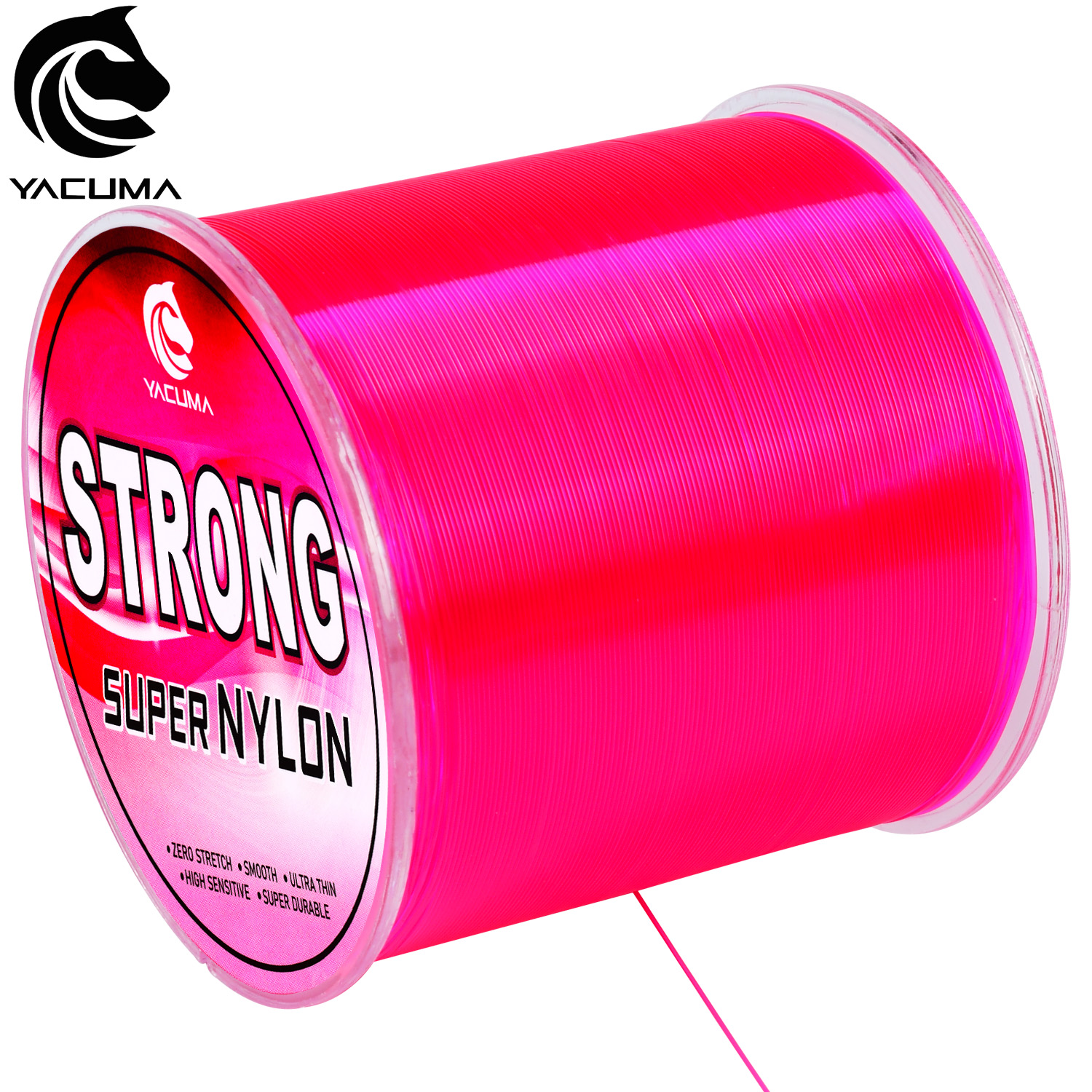 Fluorocarbon Line - YACUMA 500M-546YDS Sterke Roze Nylon Monofilament