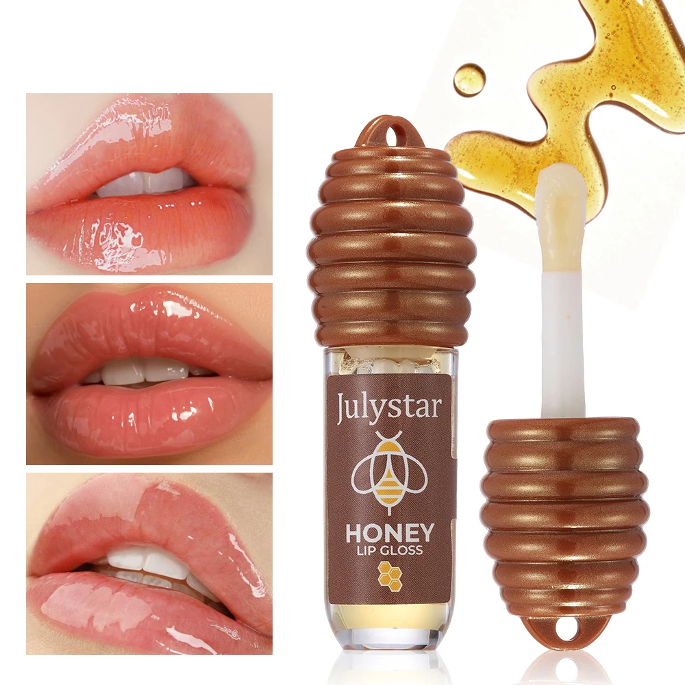 Copolymer Line - Glanzende honing lipoliën, niet-kleverige voedende lipgloss,