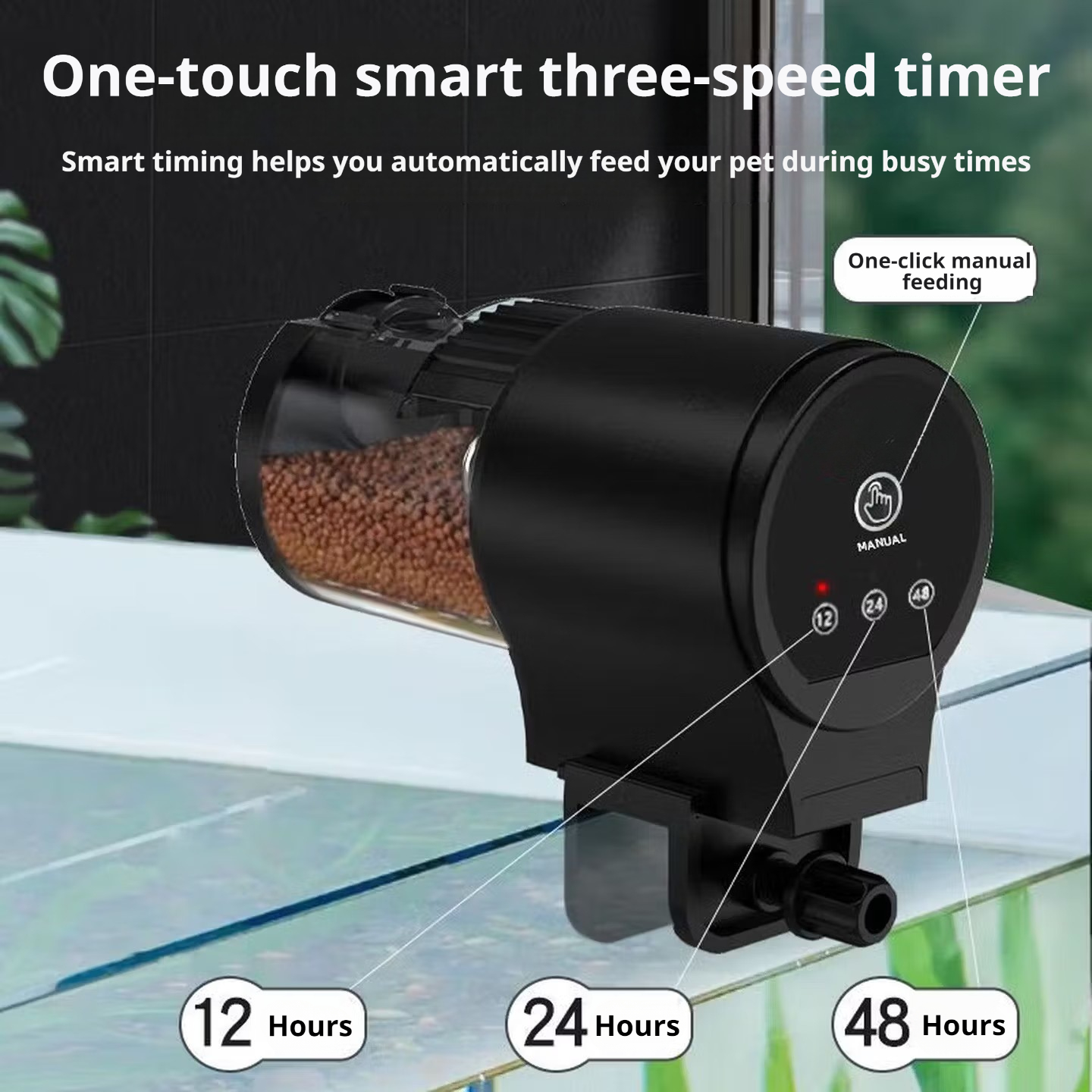Fishing Line Dispenser - Automatische visvoederautomaat voor aquaria | Aquariumvoederbak
