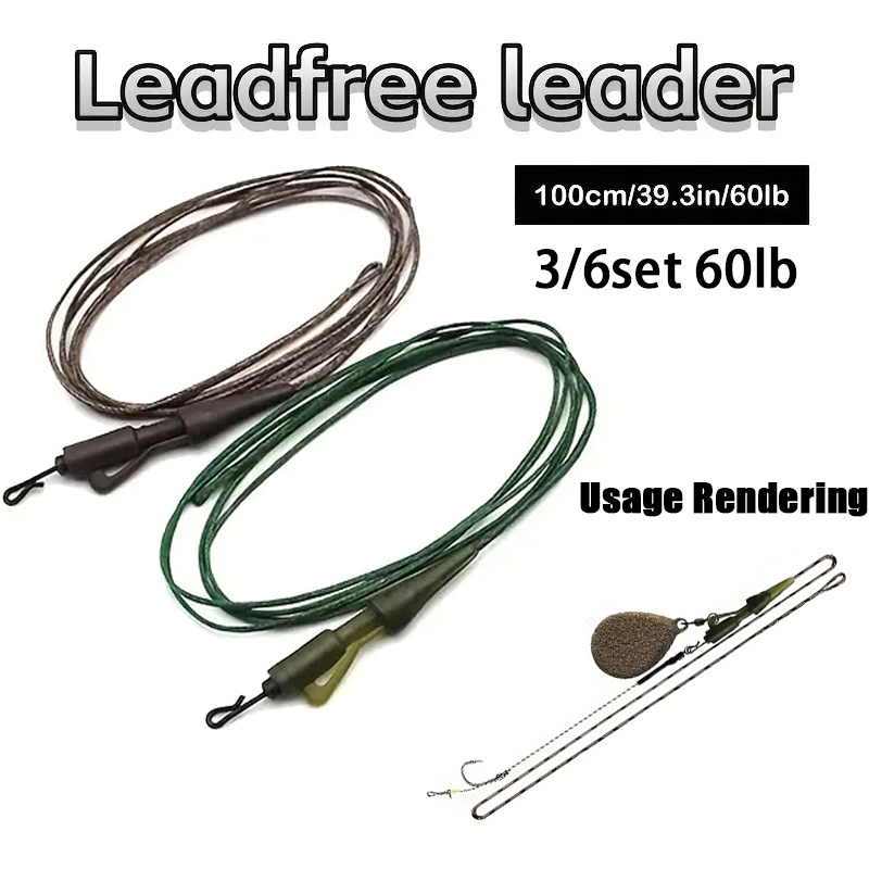 Monofilament Line - 3/6pc CarpCarp Vislijn Klaar Gebonden 100cm/27.22KG