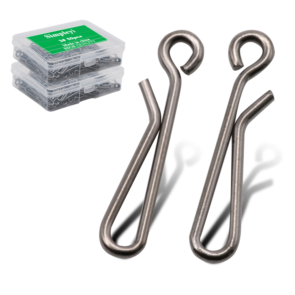 Fishing Line Box - 50 Stks/doos Lager Slot Rolling Swivel