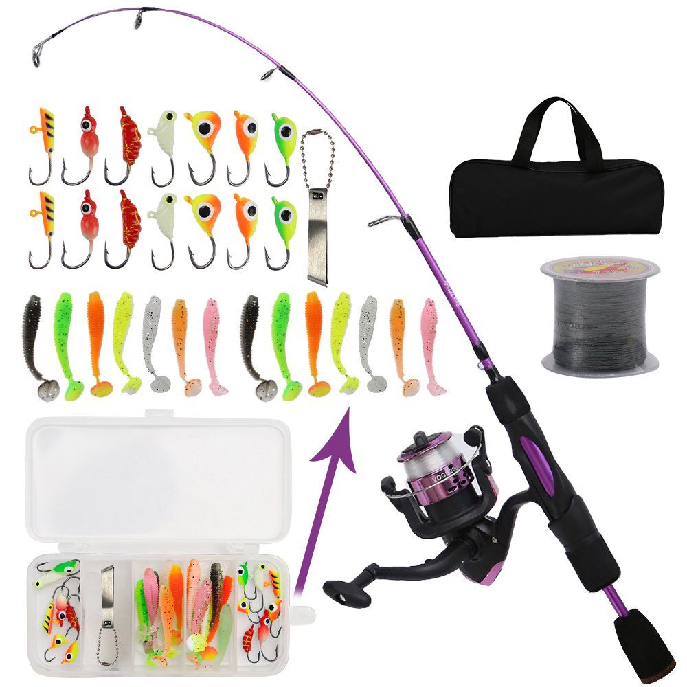Ice Fishing Line - Ijs Hengel Reel Combo 68 Cm