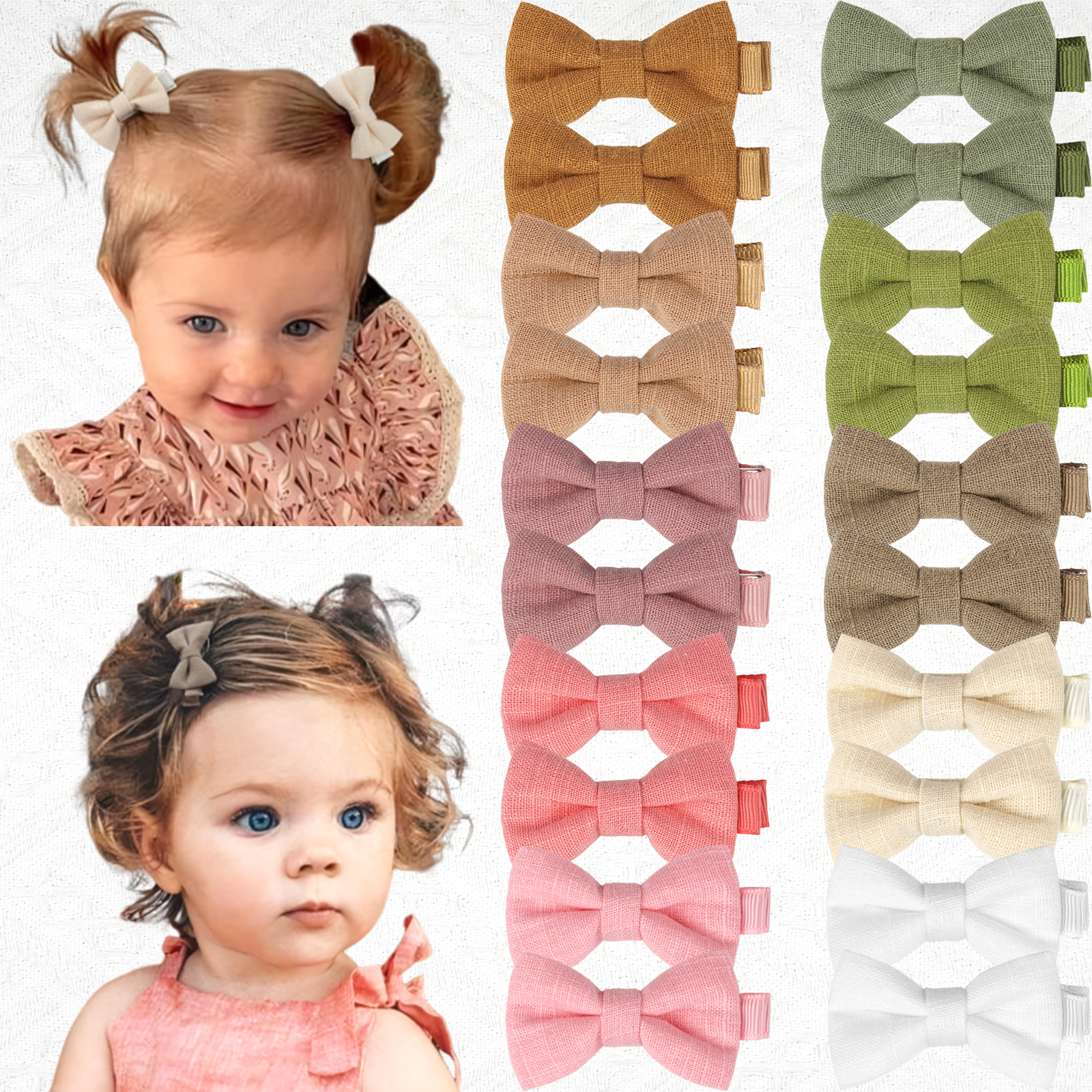 Tippet Line - 10/20 Stuks Boutique Kleine Baby Haarstrikjes