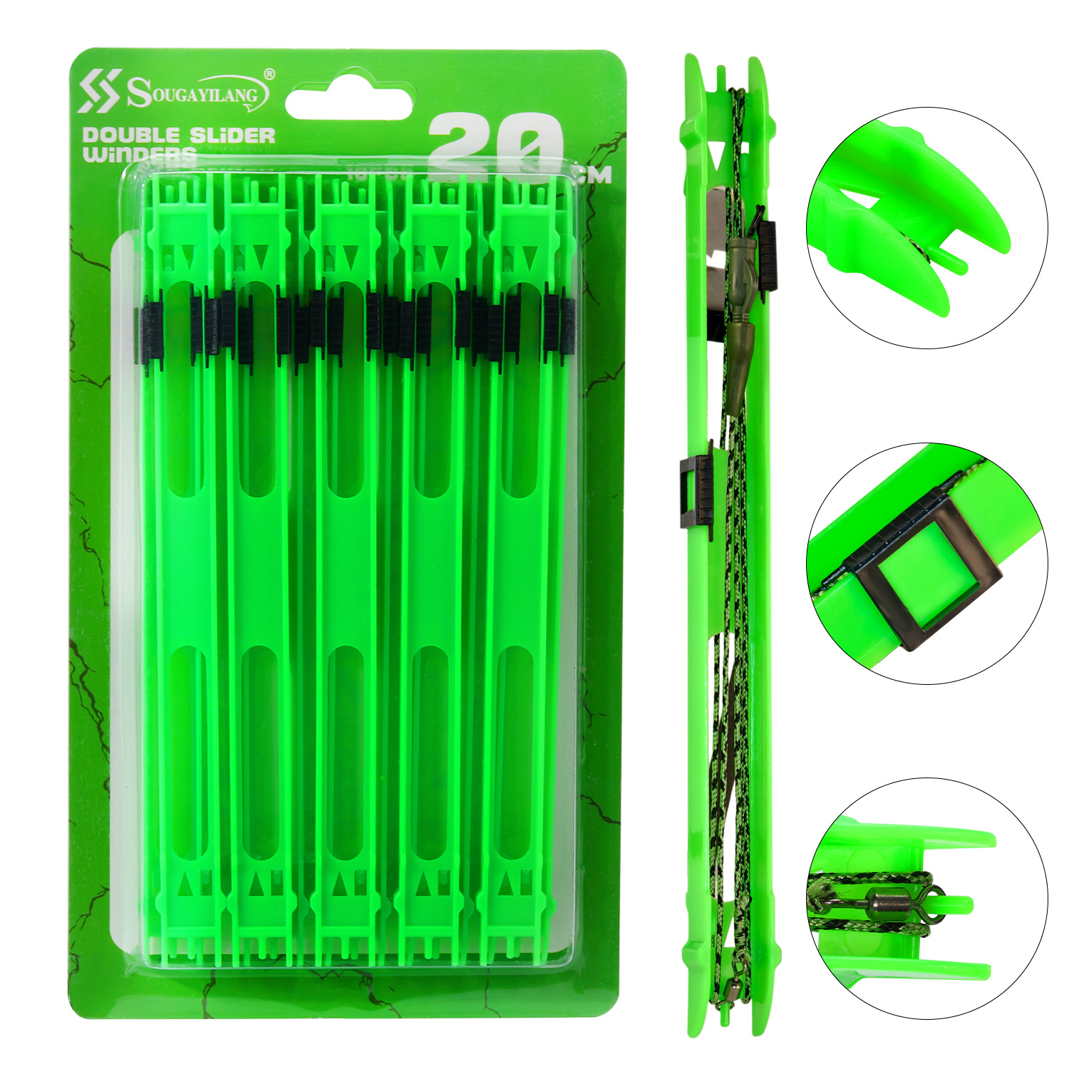 Fishing Line Winder - Sougayilang 10 stuks Vissen Plastic Lijnopwinder