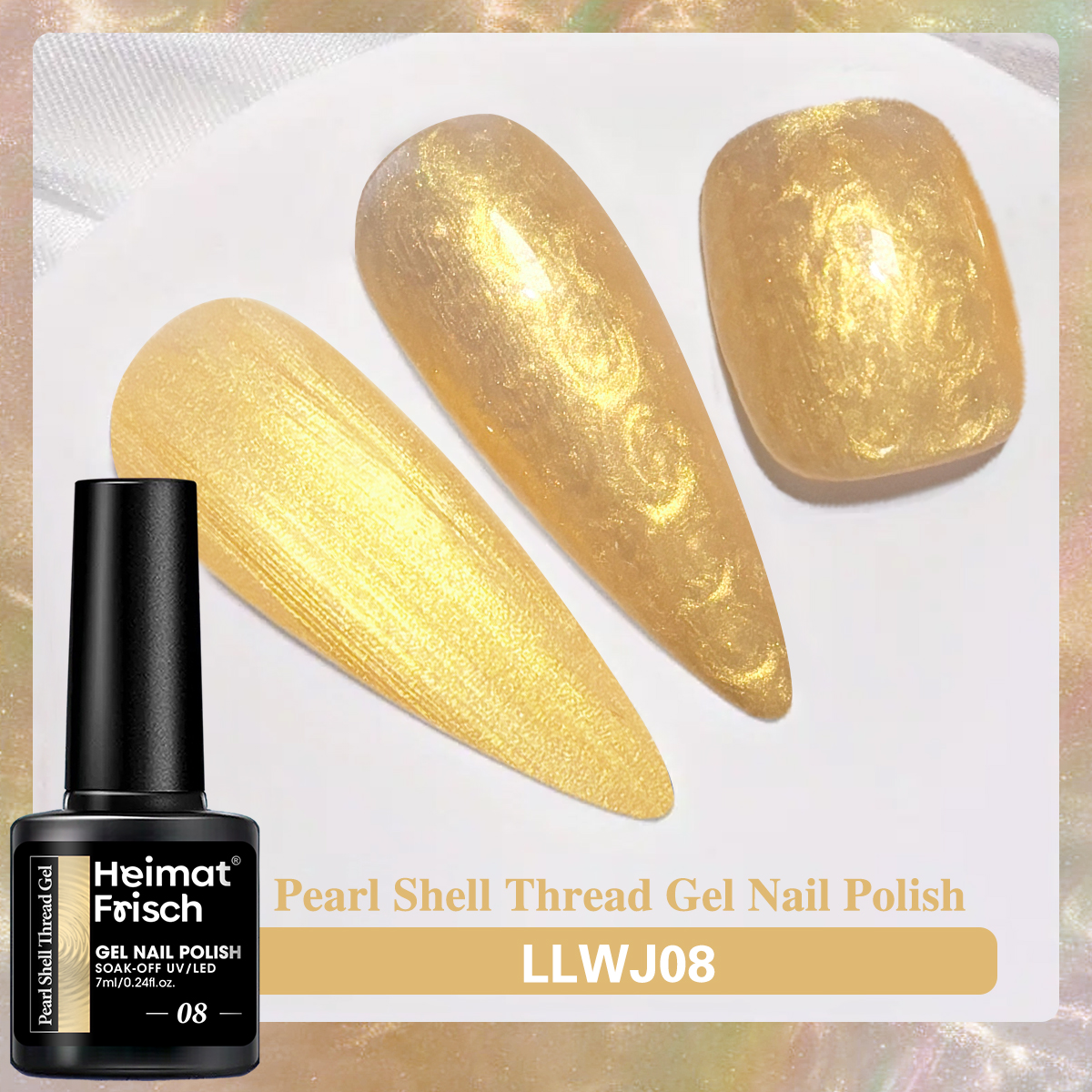 Copolymer Line - 1-delige shell line gel nagellakset, aurora