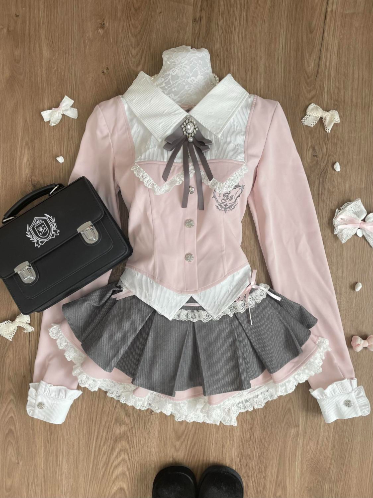 Fly Line - Lente Y2K Prinses Outfits Vrouwen 2-delige