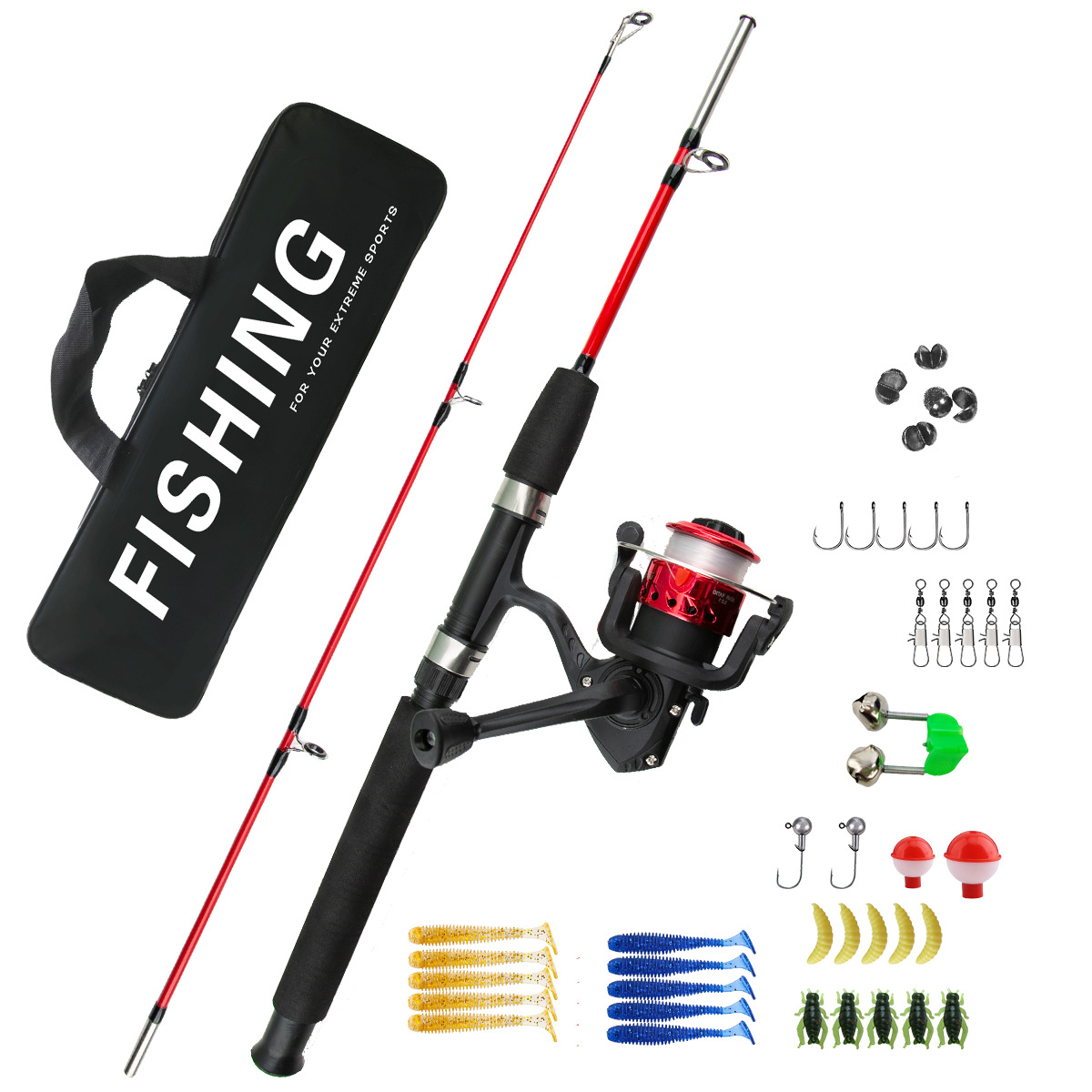 2-delige ijsvisset voor beginn - Ice Fishing Line recensie en prijs