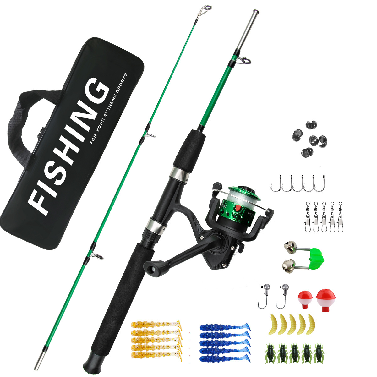 2-delige ijsvisset voor beginn - Ice Fishing Line recensie en prijs