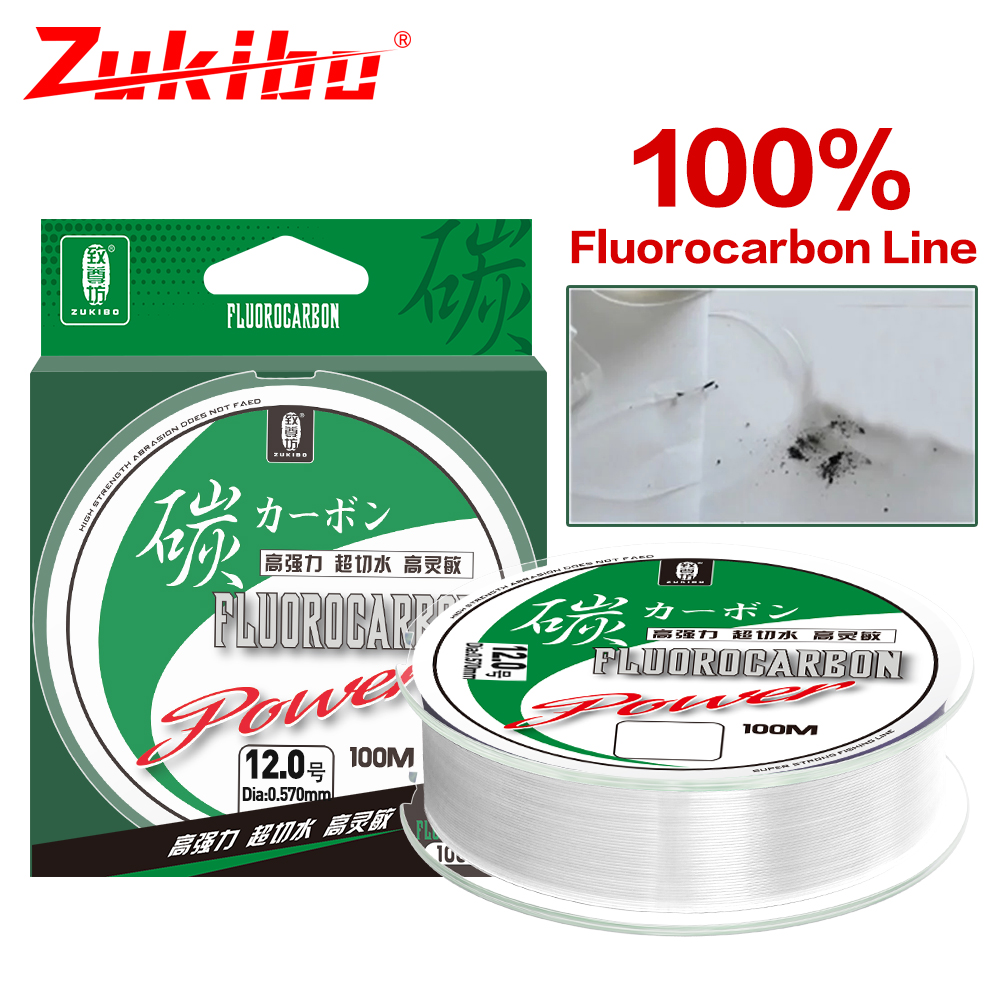 Zukibo 50M 100M 100% Fluorkool - Fluorocarbon Line recensie en prijs