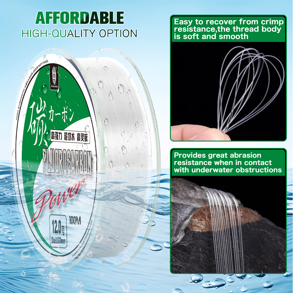 Zukibo 50M 100M 100% Fluorkool - Fluorocarbon Line recensie en prijs