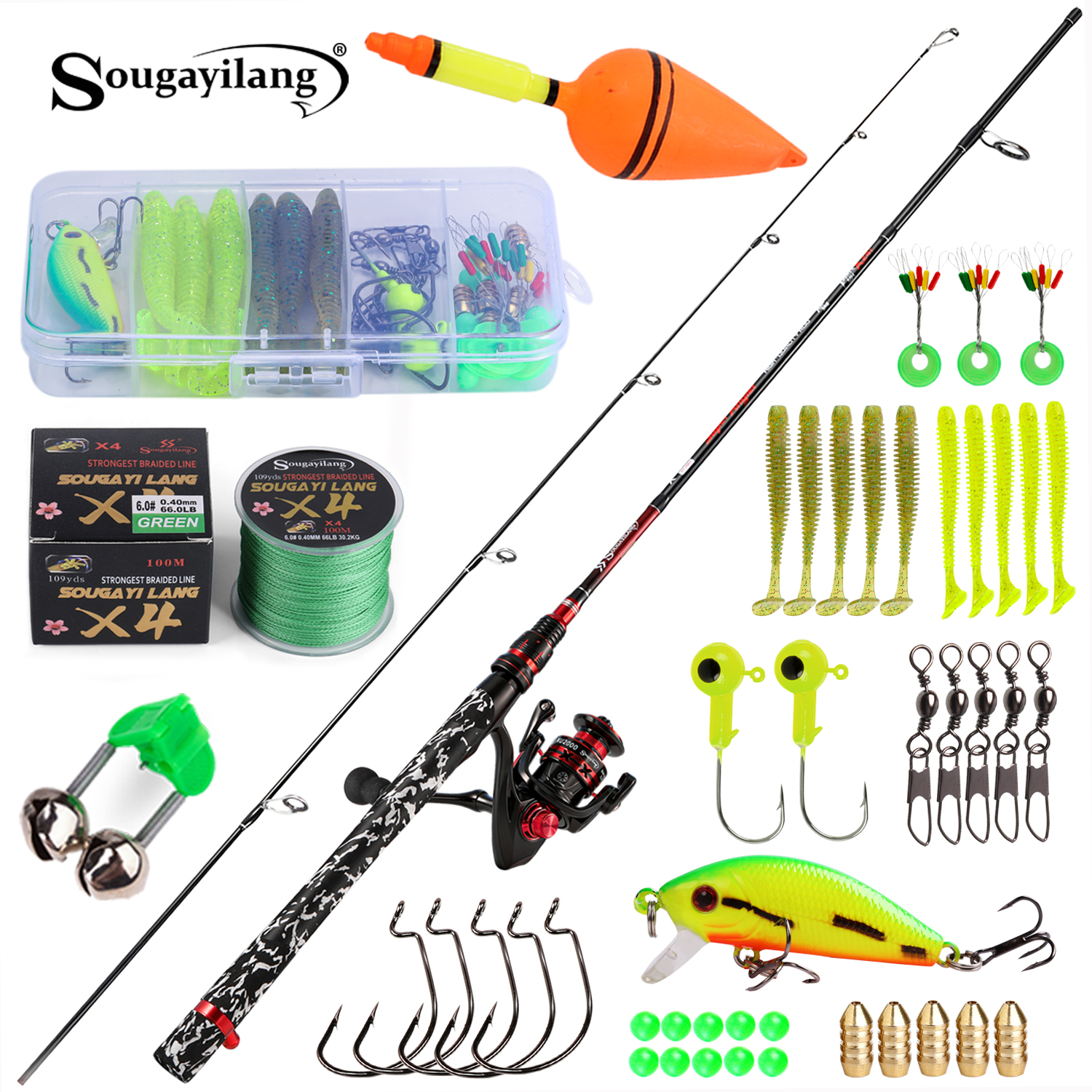 Sougayilang Spinning Hengel en - Freshwater Line recensie en prijs