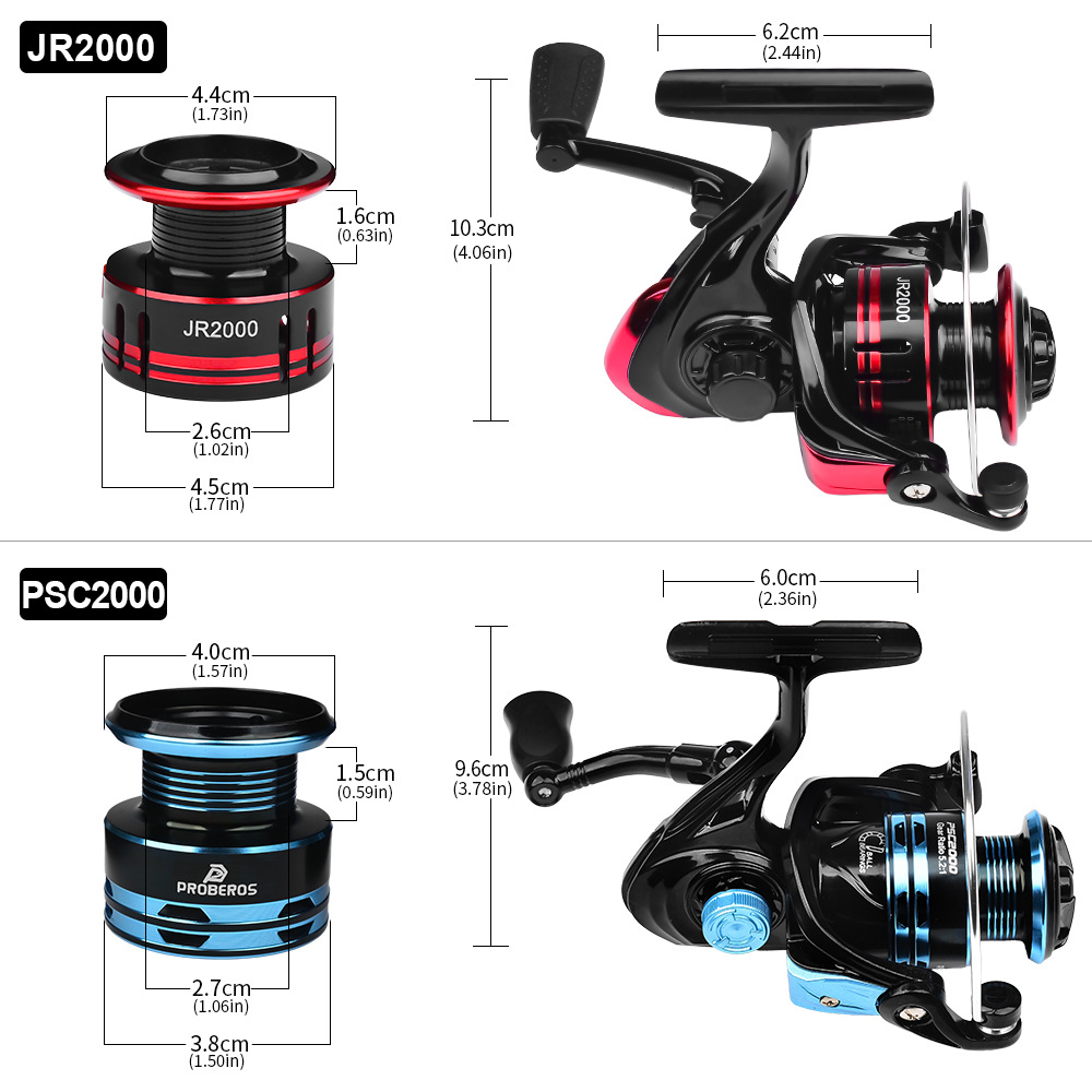 Metalen spinhengel 2000-serie  - Ice Fishing Line recensie en prijs