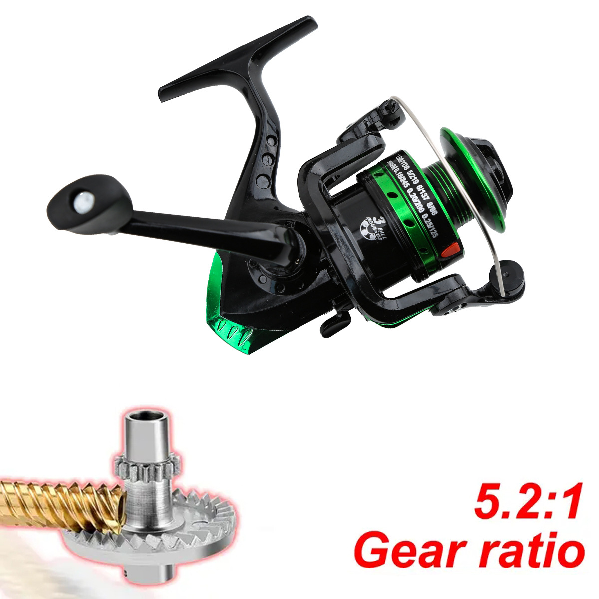 Metalen Spinning Reel 5.2:1 Ov - Ice Fishing Line recensie en prijs