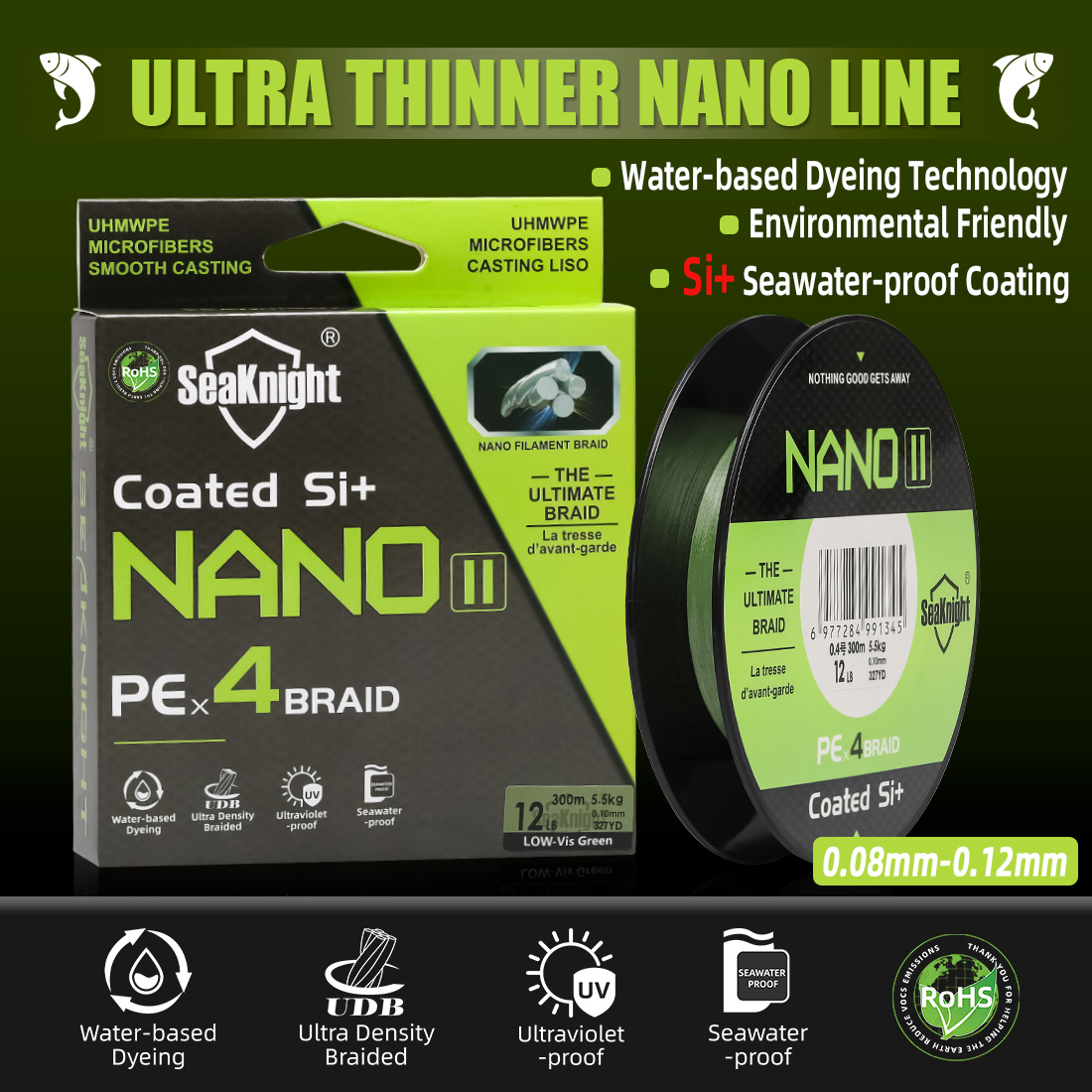 SeaKnight Merk NANO II Serie 3 - Copolymer Line recensie en prijs