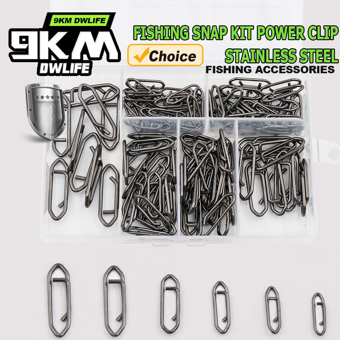 9KM Vissen Snap Kit 110pcs Pow - Saltwater Line recensie en prijs