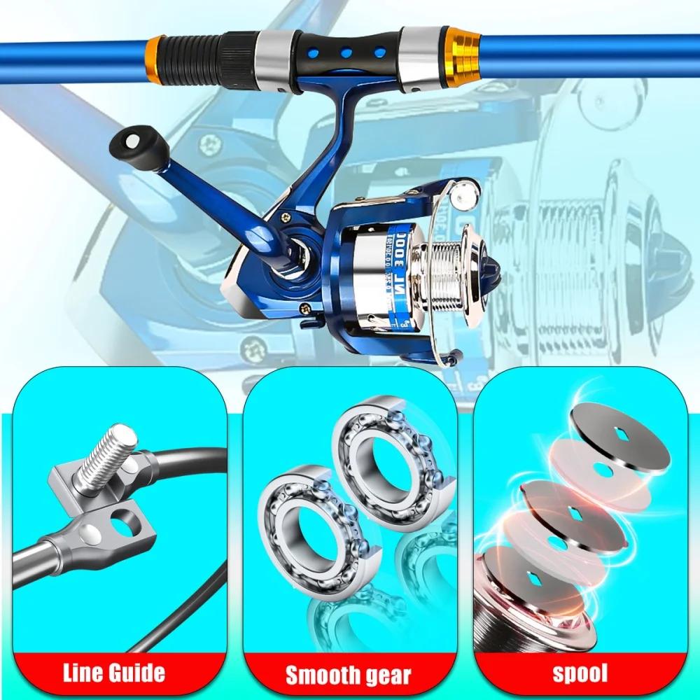 2,1-3,6M telescopische glasvez - Fishing Line Spooler recensie en prijs