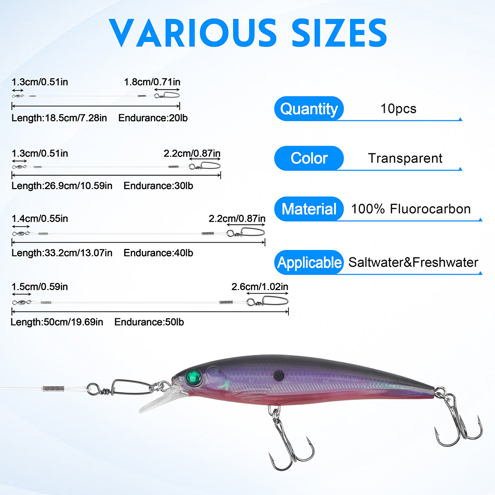 10 Stuks Fluorocaron Vissen Le - Fluorocarbon Line recensie en prijs