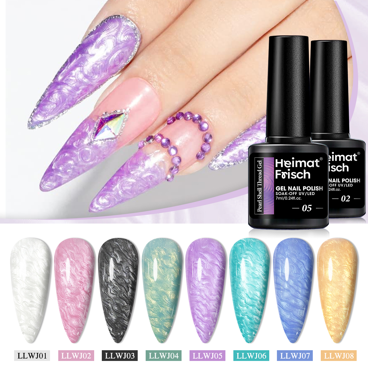 1-delige shell line gel nagell - Copolymer Line recensie en prijs